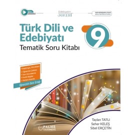 Palme Yayınevi 9.Sınıf Türk Dili ve Edebiyatı Tematik Soru Kitabı 2025