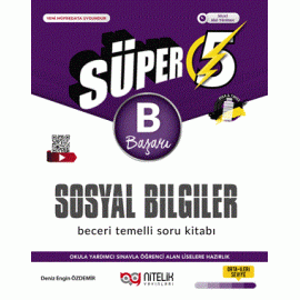 Nitelik Yayınları Süper 5.Sınıf Sosyal Bilgiler B Başarı Beceri Temelli Soru Kitabı