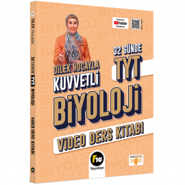 Kr Akademi Dilek Hocayla 32 Günde TYT Biyoloji Video Ders Kitabı F10 Yayınları