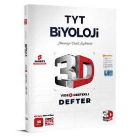 3D Yayınları TYT 3D Biyoloji Video Destekli Defter