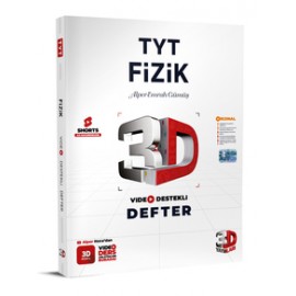 3D Yayınları TYT 3D Fizik Video Destekli Defter