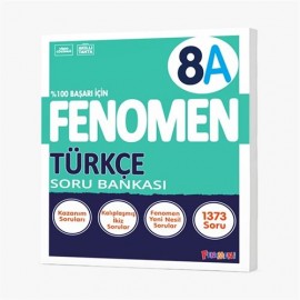 Kurmay Yayınları Fenomen 8. sınıf türkçe Soru Bankası A
