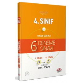 Editör Yayınları 4. Sınıf Deneme Sınavı 3+3 6'lı Fasikül