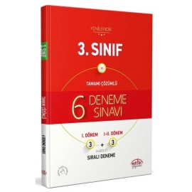 Editör Yayınları 3. Sınıf Tamamı Çözümlü 6 Deneme Sınavı Fasiküllü