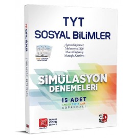 Çözüm Yayınları 3D TYT Sosyal Bilimler 15'li Simülasyon Denemeleri Tamamı Video Çözümlü