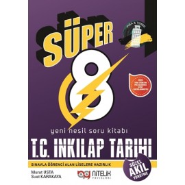 Nitelik Yayınları 8. Sınıf Süper T.C. İnkılap Tarihi ve Atatürkçülük Soru Kitabı