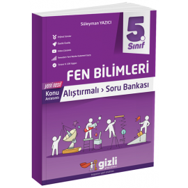 Gizli Yayınları 5. Sınıf Fen Bilimleri Alıştırmalı Soru Bankası