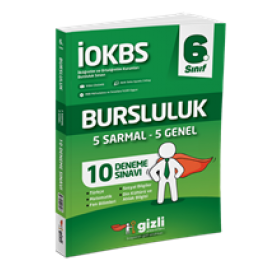 Gizli Yayınları 6. Sınıf İokbs Bursluluk 10 Deneme Sınavı