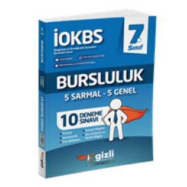 Gizli Yayınları 7. Sınıf İokbs Bursluluk 10 Deneme Sınavı