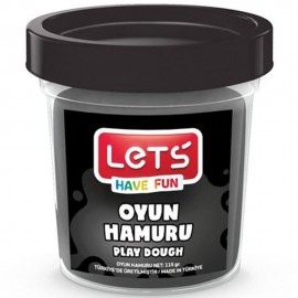 Lets Oyun Hamuru Tek Renk Siyah 115 GR L8440-10