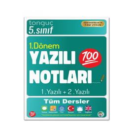 Tonguç 5. Sınıf Yazılı Notları 1. Dönem 1 ve 2. Yazılı 