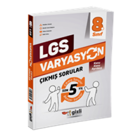 Gizli Yayınları LGS Varyasyon Son 5 Yıl Konu Konu Çıkmış Sorular