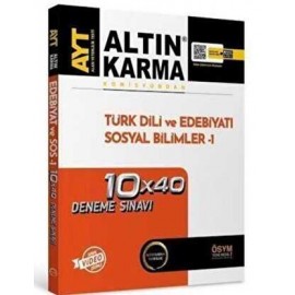 Altın Karma Yayınları AYT Edebiyat Sosyal Bilimler 1 Deneme 10x40