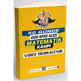 Kr Akademi Bıyıklı Matematik 50 Günde DGS - KPSS - ALES Matematik Kampı Video Ders Kitabı