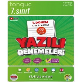 Tonguç Yayınları 7 Sınıf Yazılı Denemeleri 1. Dönem 1 ve 2. Yazılı